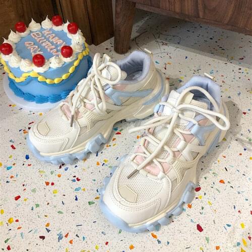 Autumn New Women Sneakers 2021 Designer Womens Chunky Sneakers Fashion Girls Sports Shoes Jogging Running Trainers Woman