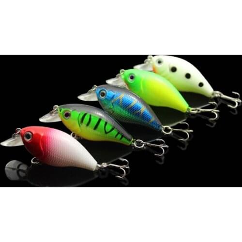 L103H 5pcs/set Plastic Fishing Lures Bass CrankBait Crank Bait Tackle Wobbler tackle jerk swimbait 5.5cm/7g