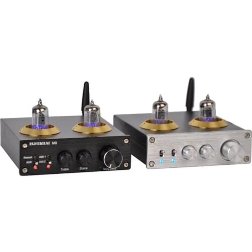PJ.MIAOLAI M8 6J8 Tube Amplifier Bluetooth TPA3116D2 50W*2