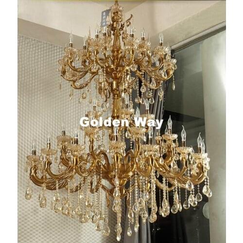Modern Bronze Luxury Crystal Chandelier Light Fixture Alloy Lustres Suspension Lampara de techo Dining room Living room Lighting