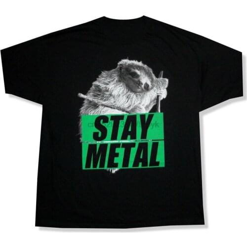 Miss May I Sloth Stay Metal Black T Shirt New Official NWT Band(1)