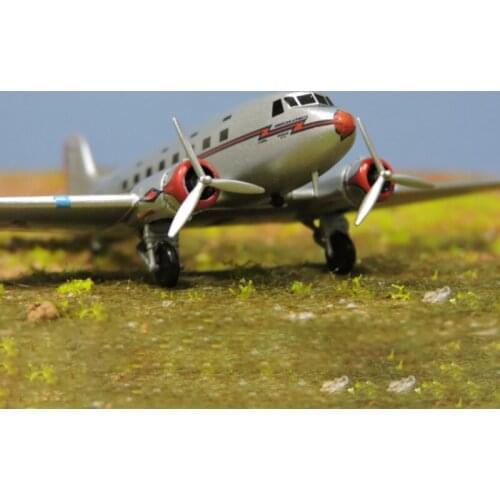 1/200 Scale Diecast Airplane Model Douglas DC-3 Transport U.S World War II Plane Alloy Static Display Collection Gift Boys Toys