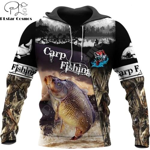 Carp Fishing Pattern 3D All Over Printed Mens Autumn Hoodie Sweatshirt Unisex Streetwear Casual Zip Jacket Pullover KJ605