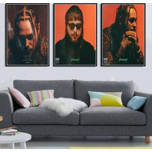 Malone Rapper Hip Hop Music Singer Star Album Poster And Prints Art Canvas Oil Painting Wall Pictures For Living Room Home Decor