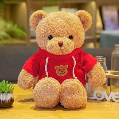 30cm Soft Cartoon Teddy Plush Toys Bear With Sweater Doll Kids Girlfriends Birthday Wedding Party Gifts Stuffed Animals Toys