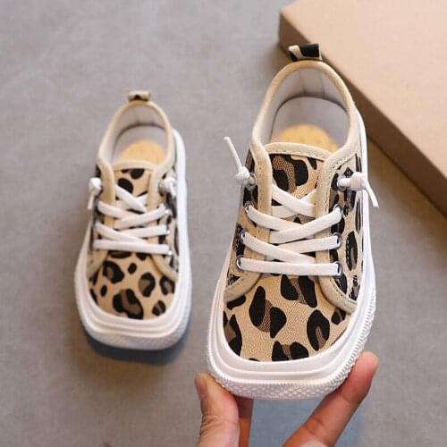 2021 Spring and Autumn Childrens Board Shoes Korean Version of Plaid Kids Boys Shoes Lace-up Casual Breathable Canvas Shoes