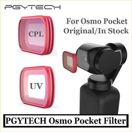 Origianl PGYTECH Osmo Pocket Filters MRC-CPL MRC-UV Filter Single Version for DJI Osmo Pocket Profesional Accessories In stock