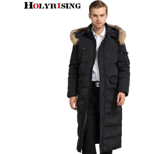 Luxury men down jacket hooded coat for men warm abrigo hombre mens jacket coat casaco homem winter clothes#18226 Holyrising