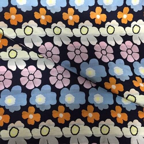 LEO&LIN Children Style Weaving Fashion Stereo Jacquard Fabric Art Brocade Dresses Dress Clothing yarn-dyed Fabric Flowers 50cm