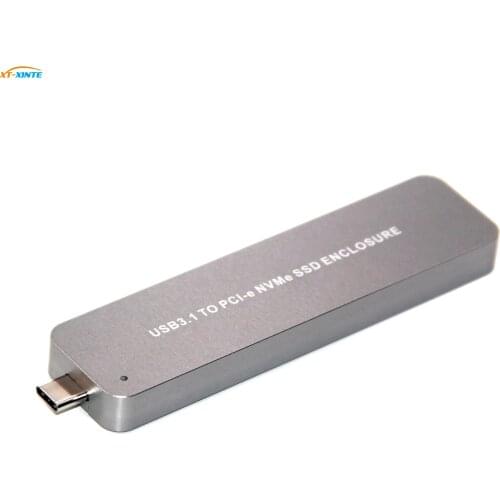 Type-C USB 3.1 to M.2 for NVME PCIE SSD Mobile Drive 10Gbps Aluminium Alloy m2 M key PCI Express HDD Enclosure