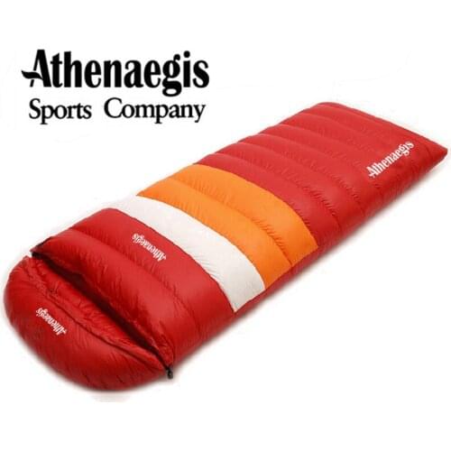 Athenaegis Ultra-Light White Goose Down 2200g/2500g/2800g/3000g Filling Can Spliced Envelope Breathable Thickening Sleeping Bag