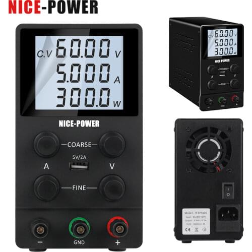 Nice-power 30V 10A Lab DC Power Supply Adjustable Laboratory Power Source Digital For Phone Repair + Short Circuit Protection