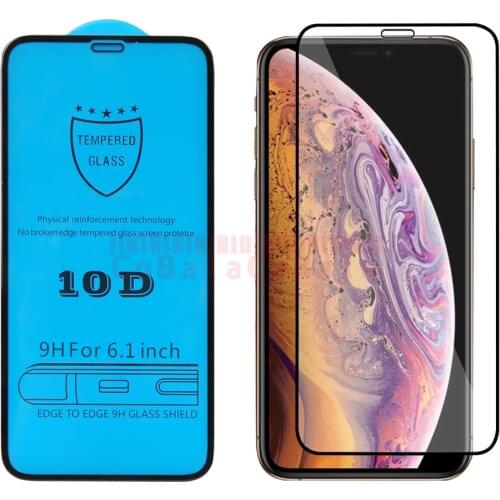 50PCS 10D Tempered Glass Screen Protector Film for iPhone 12 Mini 11 Pro Max 6 6s 7 8 Plus X Xs Max Xr