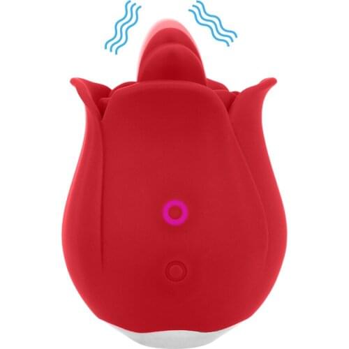 Rose Tongue Licking Vibrator Oral Sex Sex Shop Clitoris Nipple Stimulator Adults Products Sex Toys for Women 9 Modes