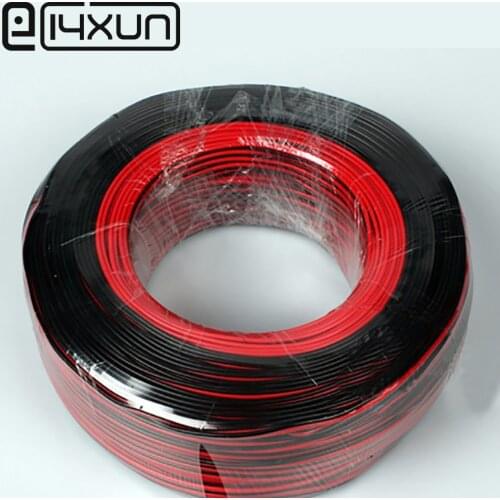 1m 2m 3m 4m 5m 10m 20m/pcs 22AWG, 2 pin Red Black cable, PVC insulated wire, 22 awg wire Electric cable, LED cable, DIY Connect