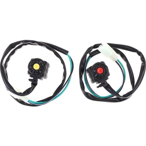1 Pcs Universal Motorcycle Kill Switch Red Push Button Horn Starter Dirt Bike ATV UTV Dual Sport For 22mm Handlebar Mounted Bars