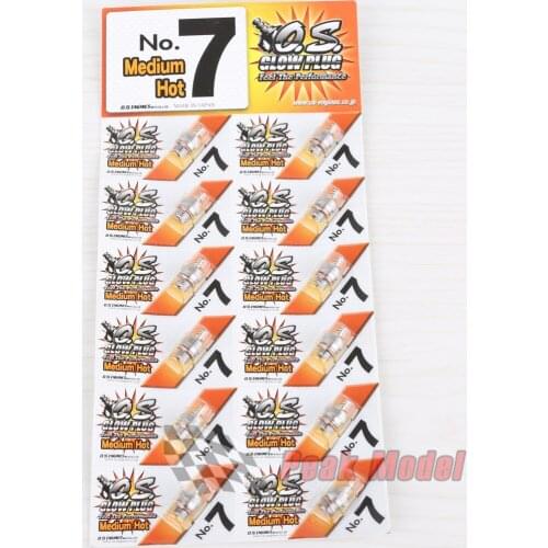 100% Original OS NO.7 O.S. Medium Plug N Glow Plugs No7 For Nitro Engine