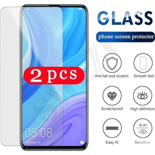 2-1Pcs 9H tempered glass for Huawei p smart 2021 2020 Z S pro 2019 plus 2018 phone screen protector on the glass protective film