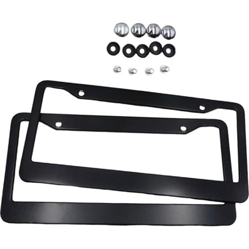 2pcs Universal Auto Truck License Plate Frame Tag Protector Cover Holder