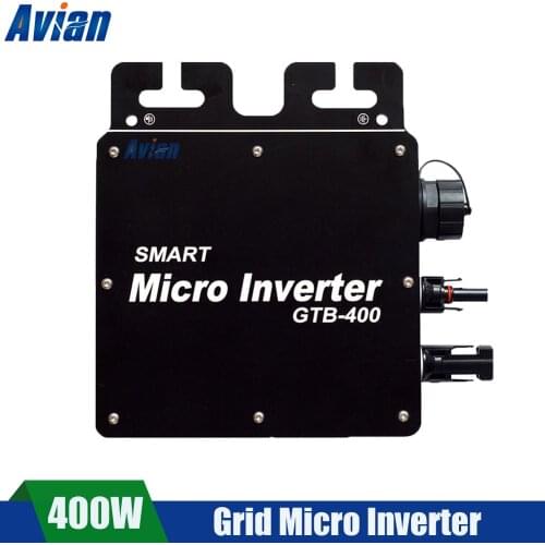 400W MPPT Micro Inverter Micro Inversor 120V 230VAC Output 22V-50VDC Input with WIFI Monitoring Smart Grid Tie Inverter