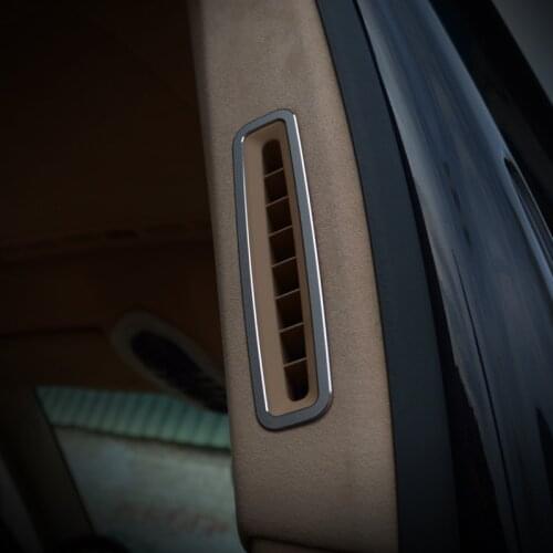 Car B Column Air Conditioning Outlet Frame Decoration Sticker Trim For Porsche Panamera 2009-15 Interior Accessories