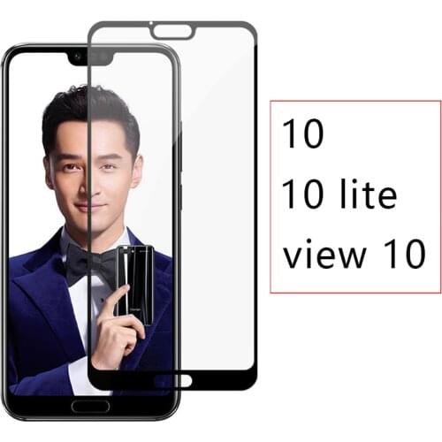 Case On Honor View 10 Lite Full Cover Tempered Glass For Huawei Honer Hono Onor Honor10 10lite Light View10 V10 Tremp Phone Glas