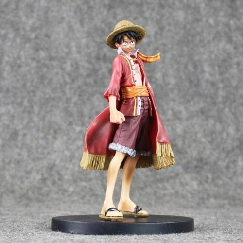 18cm Anime Figure One Piece Monkey D Luffy The Ultimate King Red Cloak PVC Action Figure OP Luffy Collectible Model Toy For Gift