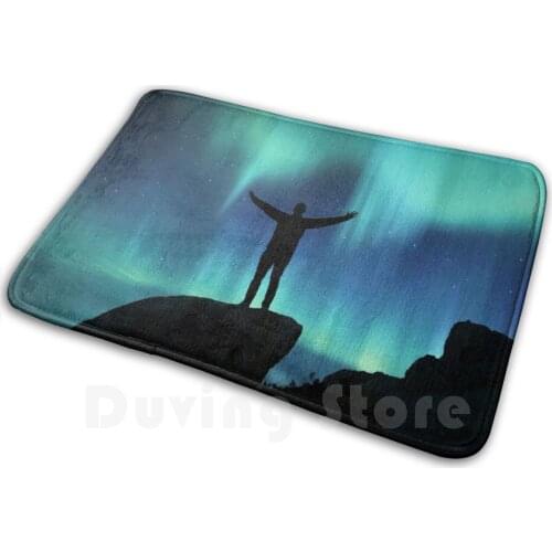 Boreal Freedom Soft Non-Slip Mat Rug Carpet Cushion Boreal Freedom Freedom Aurora Borealis Aurora Borealis Polar Lights