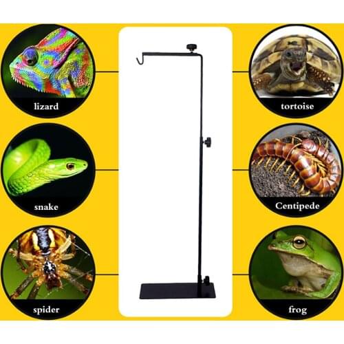 Reptile Lamp Stand Floor Light Holder Landing Bracket Support For Glass Terrarium Heating reptiles vivarium lampade reptil