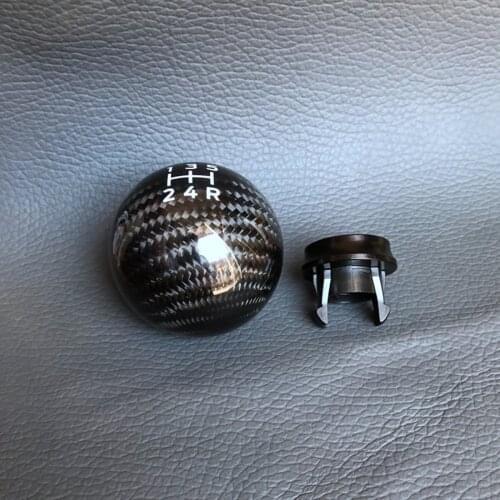 Manual for Honda Fit GK5 Modified Stick Gear Shift Knob Lever Shifter Head Handball with Buckle Carbon Fibre 200g