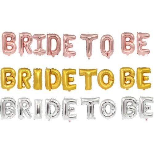 Bride To Be Foil Balloons Wedding Inflatable Helium Ballon Engagement Wedding Balls Party Accessories Supplies Balloon Banner