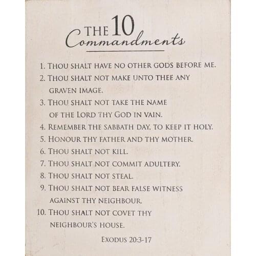 The 10 Commandments Art Film Print Silk Poster Home Wall Decor 24x36inch