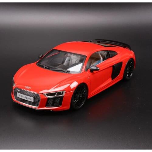 1:18 high simulation super sports car Audi R8 V10 PLUS hardcover version alloy car model for children gifts