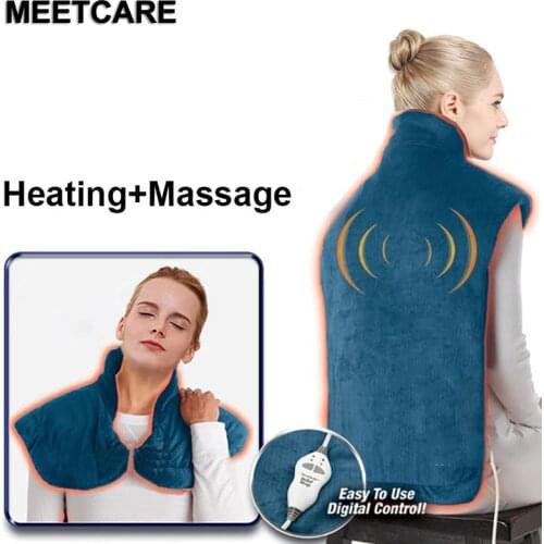 Heat Massage Pain Relief Wrap Neck Shoulder Back Therapy Pad Warm Body Soothing Sore Muscles Achy Joints from Cold or Arthritis