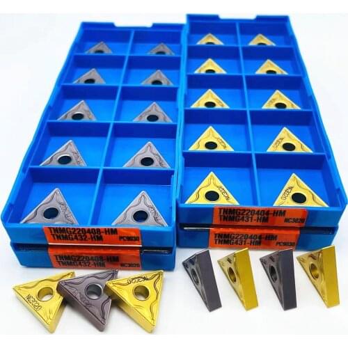 TNMG220404 HM NC3020 TNMG220408 HM PC9030 High quality original carbide inserts KORLOY cutting tools for machining steel parts
