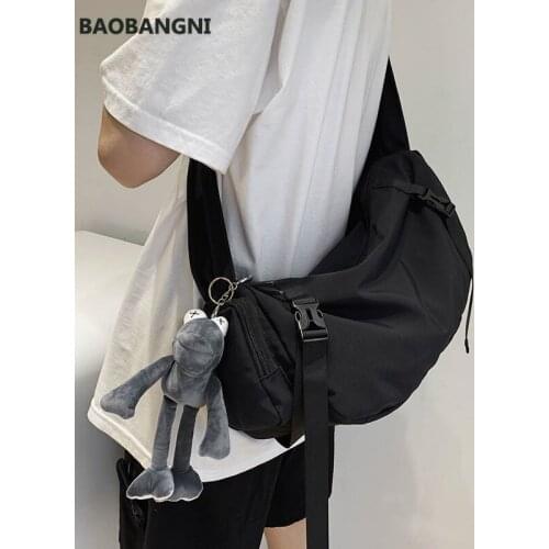 Japanese Functional Nylon Sling Bag Neutral Large Capacity Shoulder Handbags Crossbody Bags Female For Women Girl Messenger
