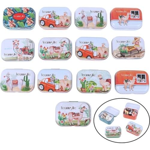 1PCS Mini Tin Pill Case Box Metal Packing Tin Jar Boxes Small Medicine Case Cans Coin Headphones Nail Travel Pill Box