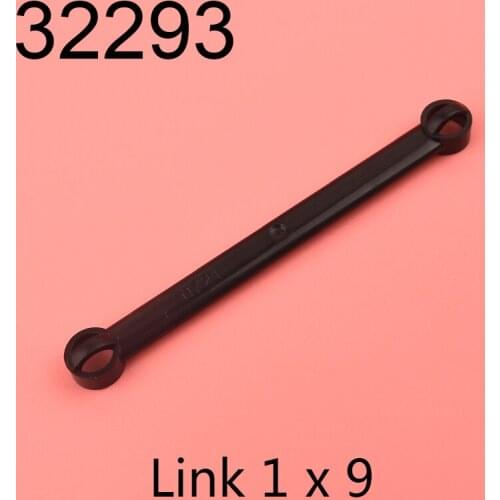 10Pcs 32293 High-Tech Steering Link 1 x 9 with Stoppers Bricks MOC Building Block Assembles Parts Toys