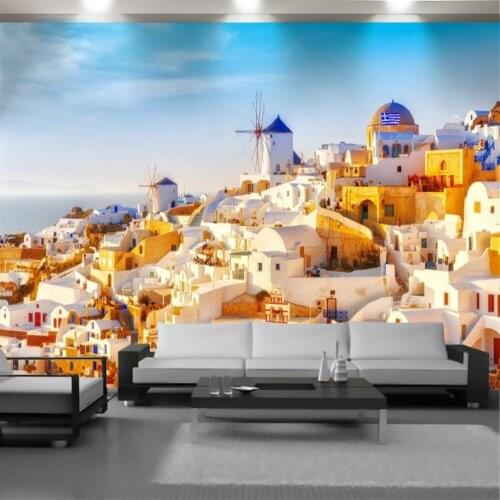 3d Seascape Wallpaper European Style Grand Palace Beautiful Scenery Living Room Bedroom Home Decor Painting Mural Wallpapers