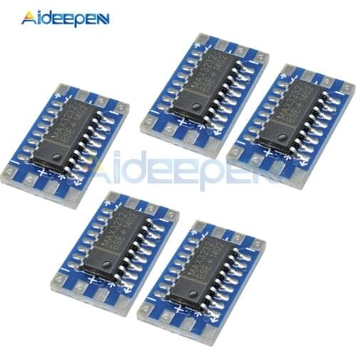 5Pcs Mini Serial Port RS232 to TTL Converter Adaptor Module Board MAX3232 115200bps DC 3V-5V Electronic Development Serial Port