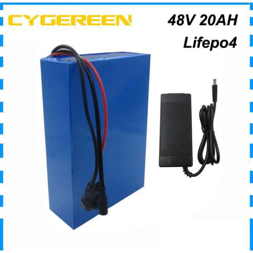 16S 1000W lifepo4 battery pack 48V 15AH 18AH scooter bateria 51.2V 22AH electric bike batteria with 30A BMS 58.4V 2A Charger