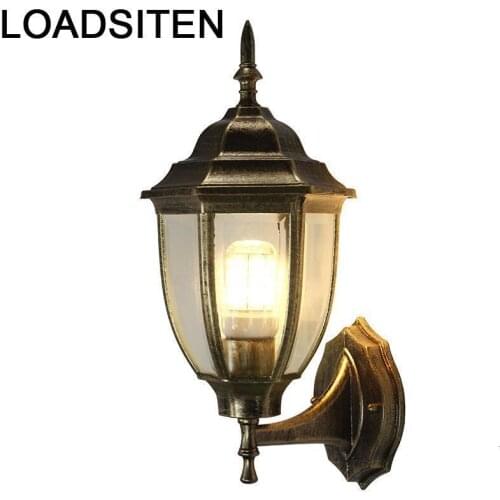 Avec Miroir Lampara De Techo Colgante Moderna Vintage Lamp Sconce Applique Murale Luminaire Wandlamp Wall Bedroom Light