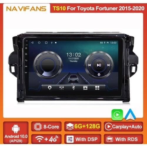 2DIN 8Core 6G+128GB Android 11 IPS DSP Car GPS Radio Cassette For Toyota Fortuner 2 2015 2016 2017 2018 Auto Audio Wifi BT5 DVR