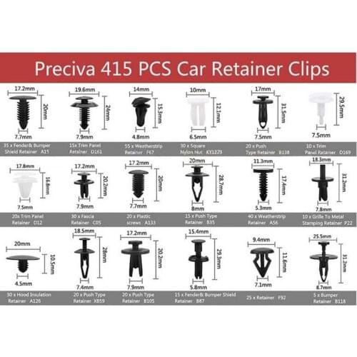 Car retainer clips HE06 Boxed buckle Suitable for Ford door panel lining bumper clip plastic buckle