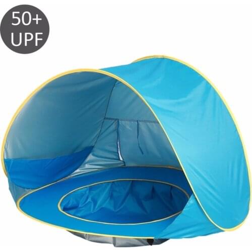 Baby Beach Tent Waterproof Pop Up Portable Shade Pool UV Protection Sun Shelter for Infant Kids Outdoor Camping Sunshade Beach