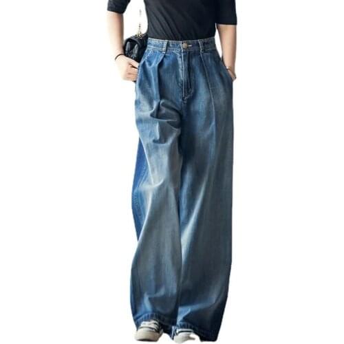 Wide Leg Jeans Women Boyfriends Streetwear High Waist Vintage cowboy Trousers Casual Baggy Straight Denim Pant Vaqueros Mujer