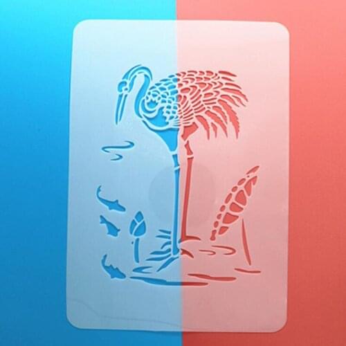 1pc Flamingo DIY Craft Hollow Layering Stencils For Wall Painting Template Scrapbooking Stamping Album Decorative Embossing Card