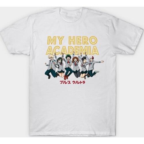 2020 My Hero Academia Men T-Shirts Casual Harajuku Print Summer T Shirt Japan Anime Shirt Oversized Men Tshirt