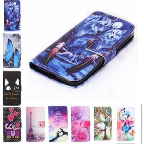 New two side Painted wallet Phone cover Rose Flower Tower pattern Flip Leather Case for Asus Zenfone 2 ZE550ML / ZE551ML