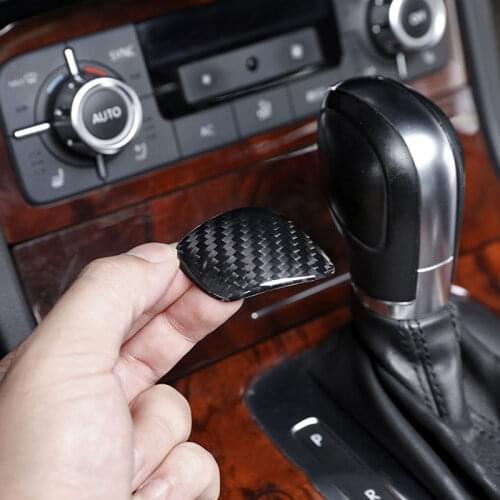For Volkswagen Touareg Tiguan Tuwei Golf Sagitar Shift Carbon Fiber Patch Black/Red Car Modified Interior Patch